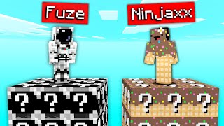 J'ai mit au défi Ninjaxx de me tuer avec des Lucky Blocks !