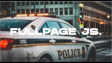 Fullpage JS landing page | HTML, CSS & JS