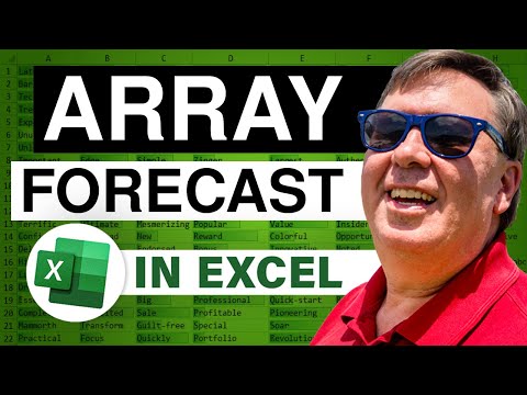 Excel - Forecast for Several Periods Using the ROW Function - Episode 621