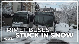 Snow storm leaves more than a hundred TriMet buses stuck screenshot 5