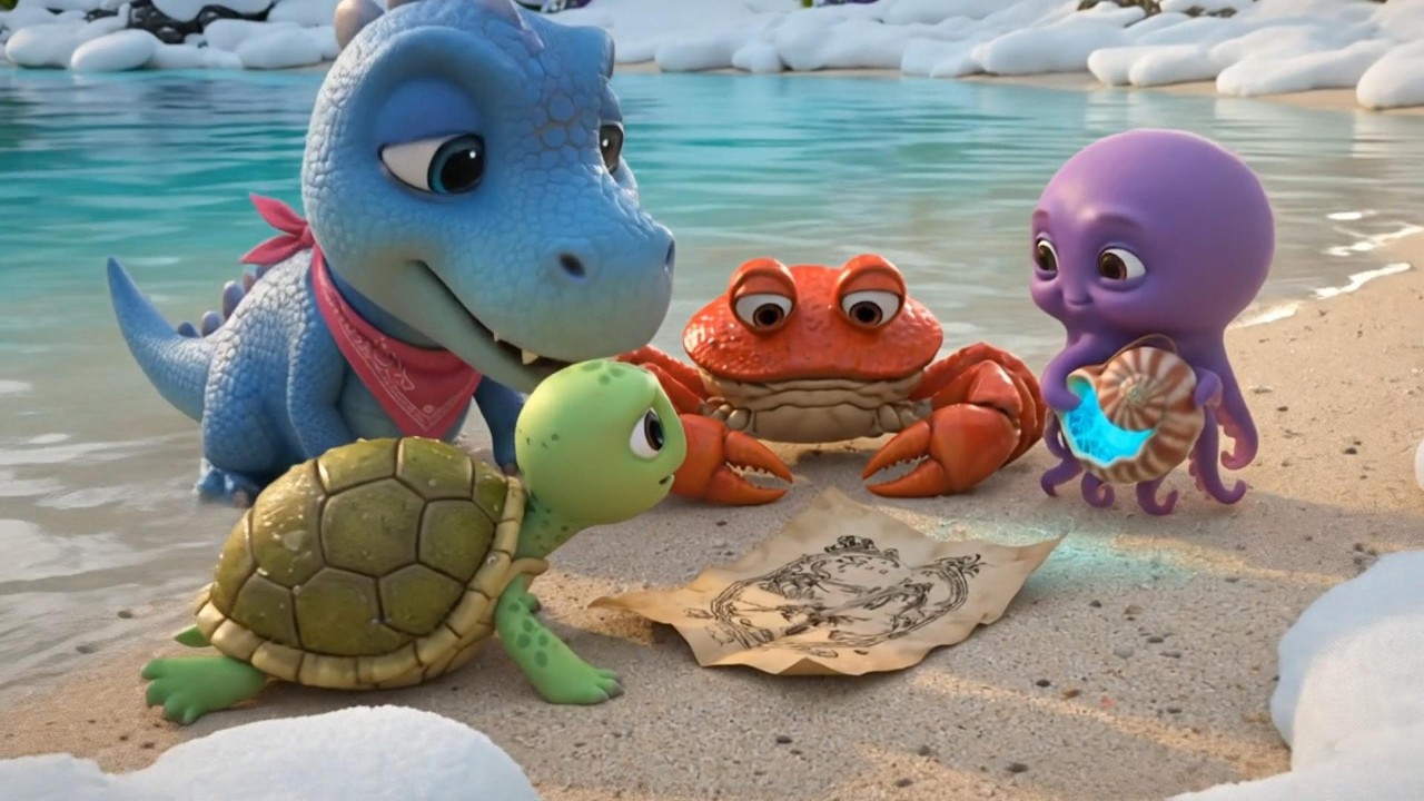 Dino, Turtle & Crab: Discover the Secrets of the Sparkling Crystal Cave