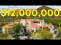 Inside a 12000000 luxury home in scottsdale arizona  mojo luxury tour of silverleaf at dc ranch