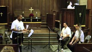 20130818-Trombone Quartets 1 @SchillerInstituteNYCChorus