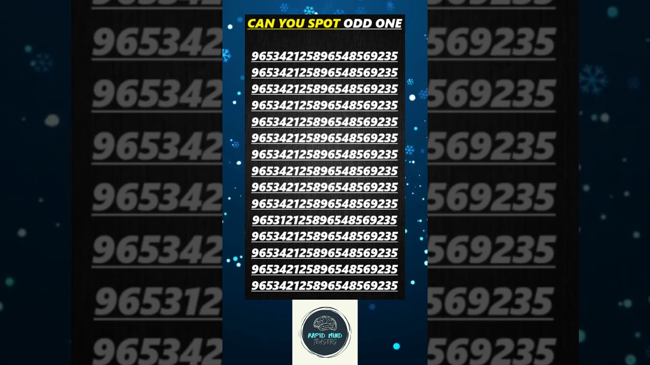 Can u spot odd one Challenge 💯