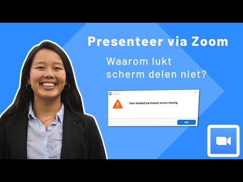 Video: Hoe deel deelnemer skerm in zoem?