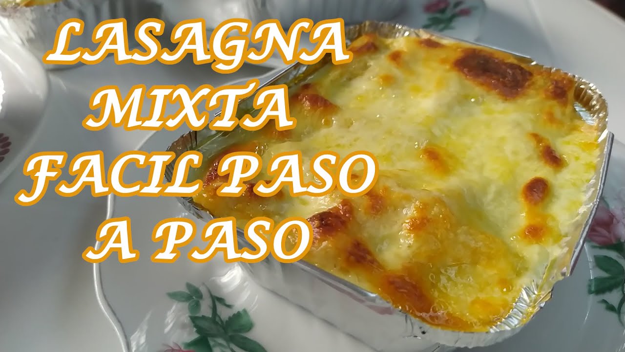 Lasagna Facil y rapida - Receta de lasaña paso a paso
