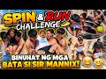 "SPIN & RUN CHALLENGE" BINUHAT NG MGA BATA SI SIR MANNIX!😂