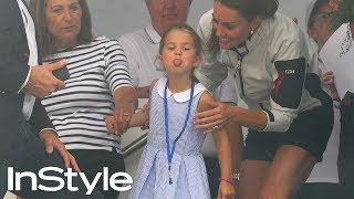 Princess Charlotte Sticks Out Her Tongue at King's Cup | British Royal | InStyle