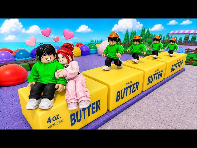 Unboxing ASMR Squishy in ROBLOX 💗💚 (Butter and Needoh)