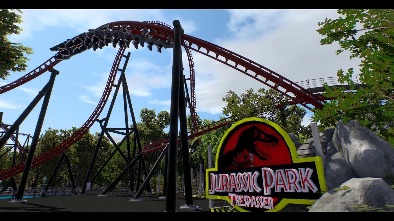 Jurassic Park Trespasser | Intamin Blitz Coaster | No Limits 2