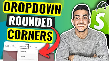 How To Make Header Dropdown Menu Rounded Corners In Shopify