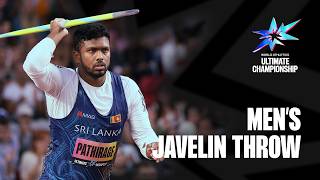 Full Men's Javelin Throw Final | World Athletics Ultimate Championship (On-track audio)