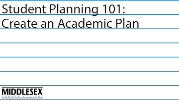 Student Planning 101 | Video 3: Create an Academic Plan