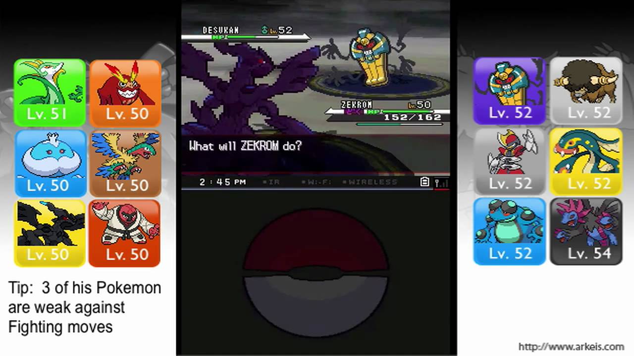 Pokemon Black/White - How to beat N and Ghetsis