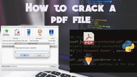 How to crack a password protected pdf file using python 😁 [EDUCATIONAL PURPOSE ONLY]