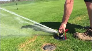 Toro Flex 35 valve in head irrigation head operation through manual control