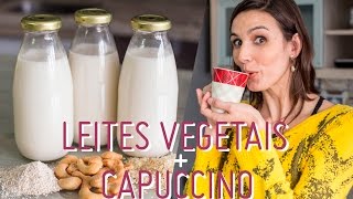 LEITES VEGETAIS: preparo e benefícios + receita CAPUCCINO