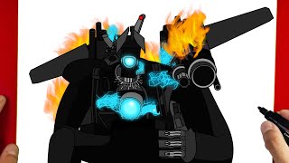 How to Draw Destroyed Titan Cameraman Skibidi Toilet 74