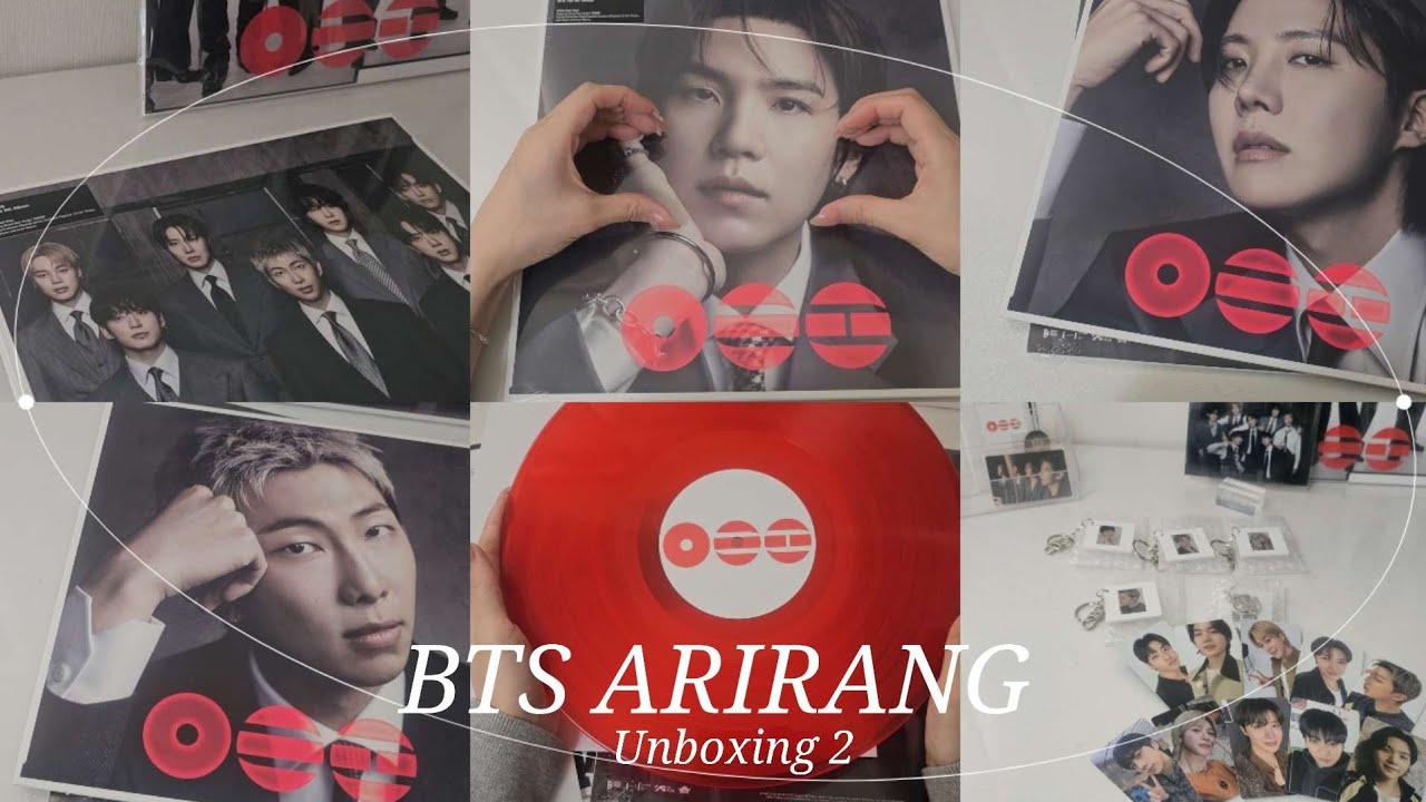 開封動画｜BTS ARIRANG(Standard Vinyl)All.RM.J-HOPE.SUGA Unboxing