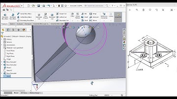 3D Column Base | SolidWorks Tutorial for Beginners Exercise 15