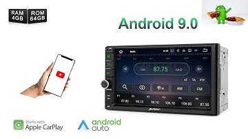 Pumpkin double din Android 9.0 universal car stereo