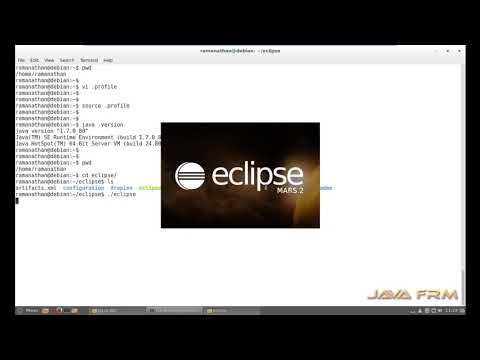 Eclipse Mars 2 Installation in Debian 8.10