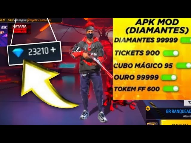 Atualizado *APK MOD* menu hack 900mil diamantes infinitos no free