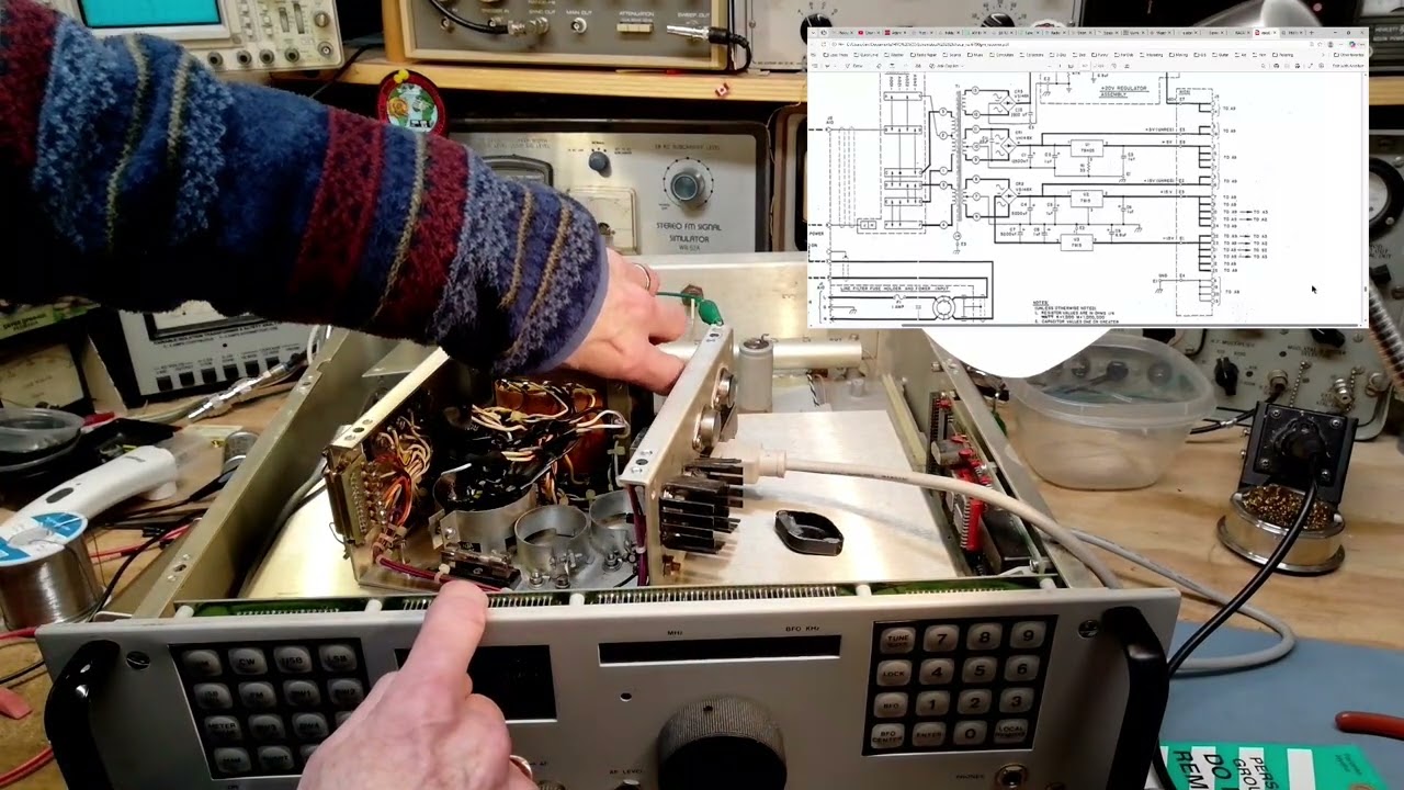 RACAL RA6790 Communications Receiver Video #5 - Power Up Attempt