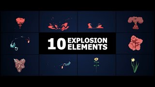 Combined Explosion Elements Preview Unity