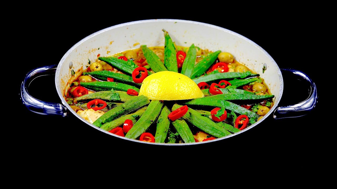 EggFriedButtered Okra Topped With HOMEMADE SAUCE YouTube