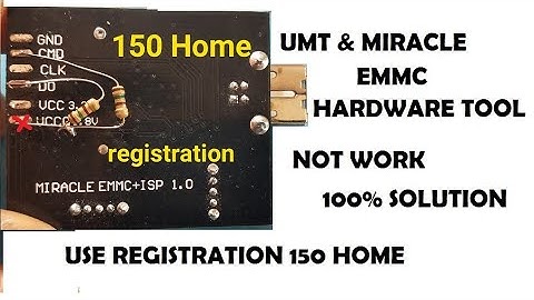 MIRACLE EMMC hardware tool not work 100% solution / UMT EMMC hardware tool not work 100% solution