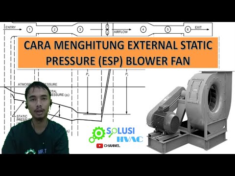 Cara Menghitung Total External Static Pressure (ESP) pada Blower Fan