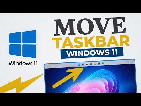 🖥️ How To Move Taskbar On Windows 11 | Bottom to Top (Easy Step-by-Step) ⚡