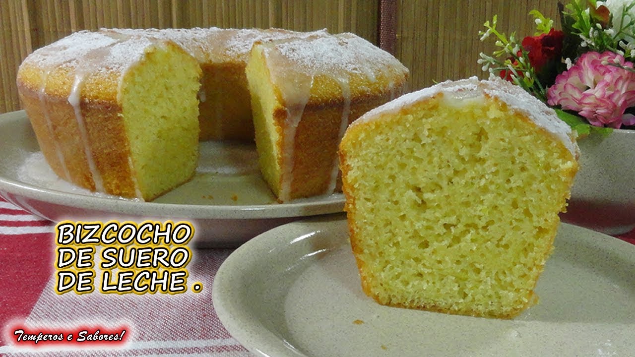 BIZCOCHO DE SUERO DE LECHE, bajo en grasas, delicioso y muy fácil