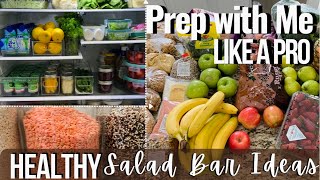 Meal Prep like a Pro Healthy for the week easy Salad Bar Ideas