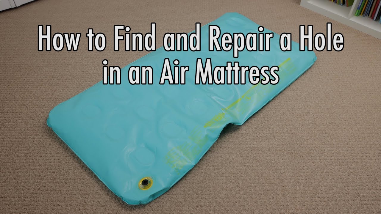 How To Find & FIX Hole in Leaky Air Mattress -Jonny DIY 