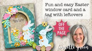 Fun & Easy Easter window card and a tag with leftovers