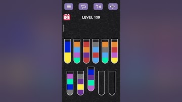 Water Sort Puzzle: Level 138 and 139 #walkthrough #gameplay #sorts #solution #solutions