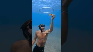 I mean, can YOU do it? 🤪 #bubble #bubblering #bubbles #talent #underwater #snorkeling #freediving