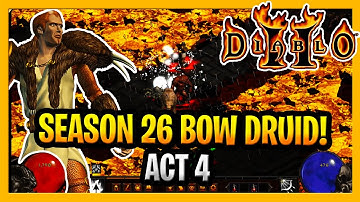 Diablo II Season 26 MXL Bow Druid Update Gameplay Median XL Walkthrough Act 4 (Diablo 2)