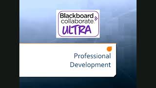Blackboard Collaborate (BBC) 101 Session Recording.
