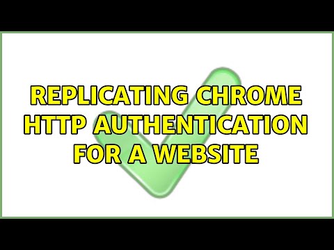 Replicating Chrome http authentication for a website