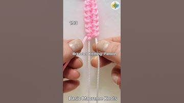 #193 Bracelet Knitting Tutorial, Macrame #shorts #macrametutorial #tricks #howto #craftideas