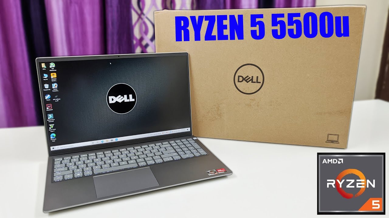 Dell Inspiron 15 2021 Ryzen 5 5500u Unboxing & Review + 2 Games