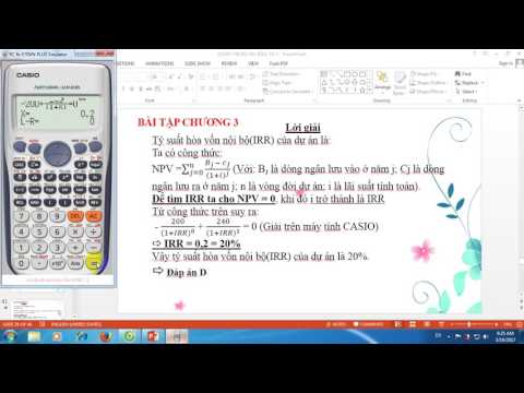 Video Bài tập chương 3 quản trị dự án đầu tư - youtube