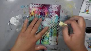 How to use Acrylic Glazing in Mixed Media