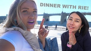 RIE & I EAT DINNER ON A DAM | Alix Traeger