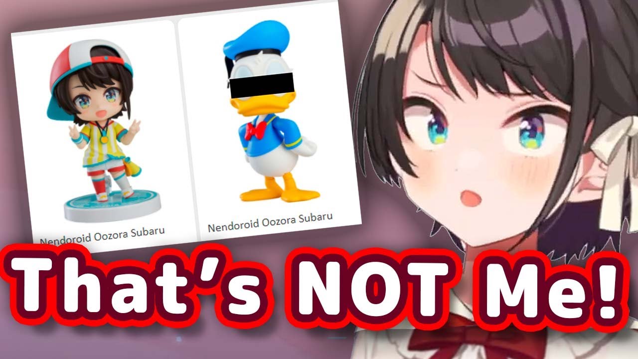 Subaru Caught Overseas Viewer Comparing Donald Duck Nendoroid To Her's 【ENG Sub/Hololive】
