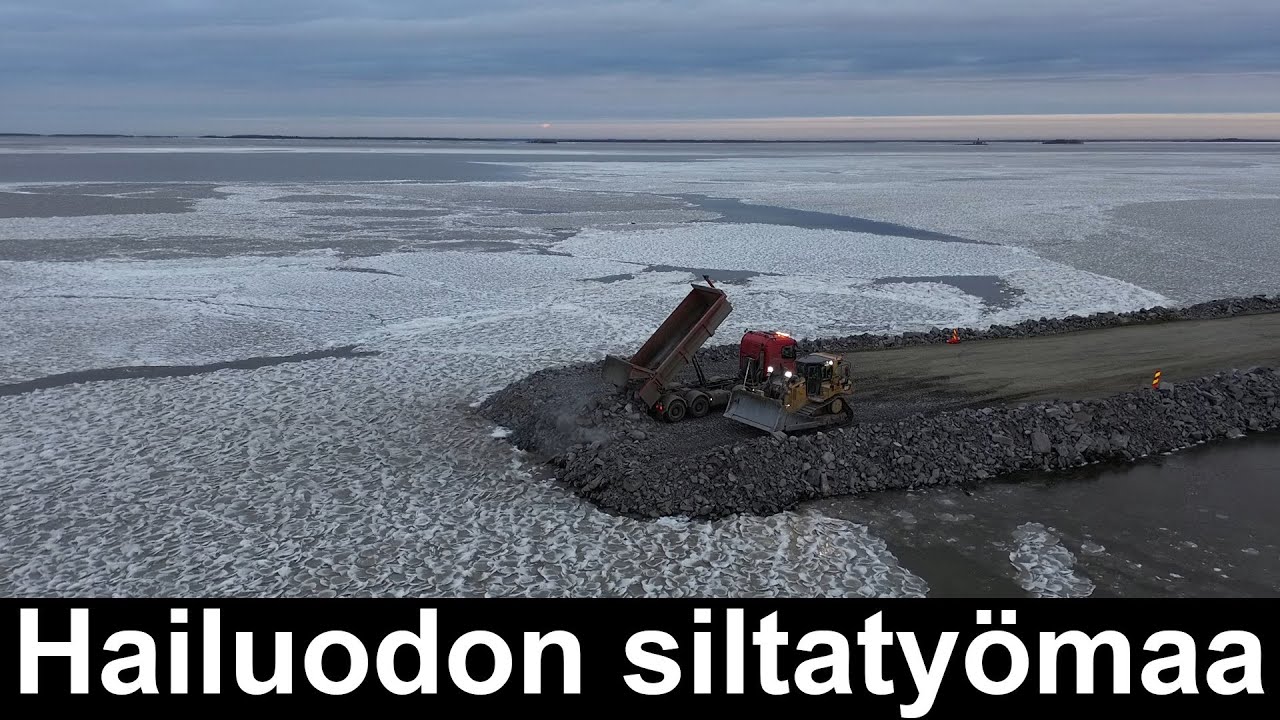 Hailuodon siltatyömaa 13.12.2024