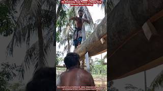 No Electricity, Just Power | Heavy-Duty Manual Wood Cutting